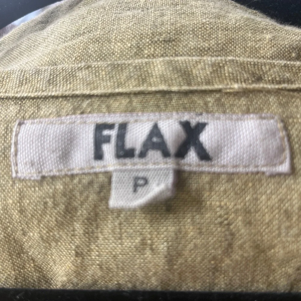 FLAX GREEN LONG SLEEVE BABY DOLL DRESS TO CUTE nwot P - Picture 5 of 5